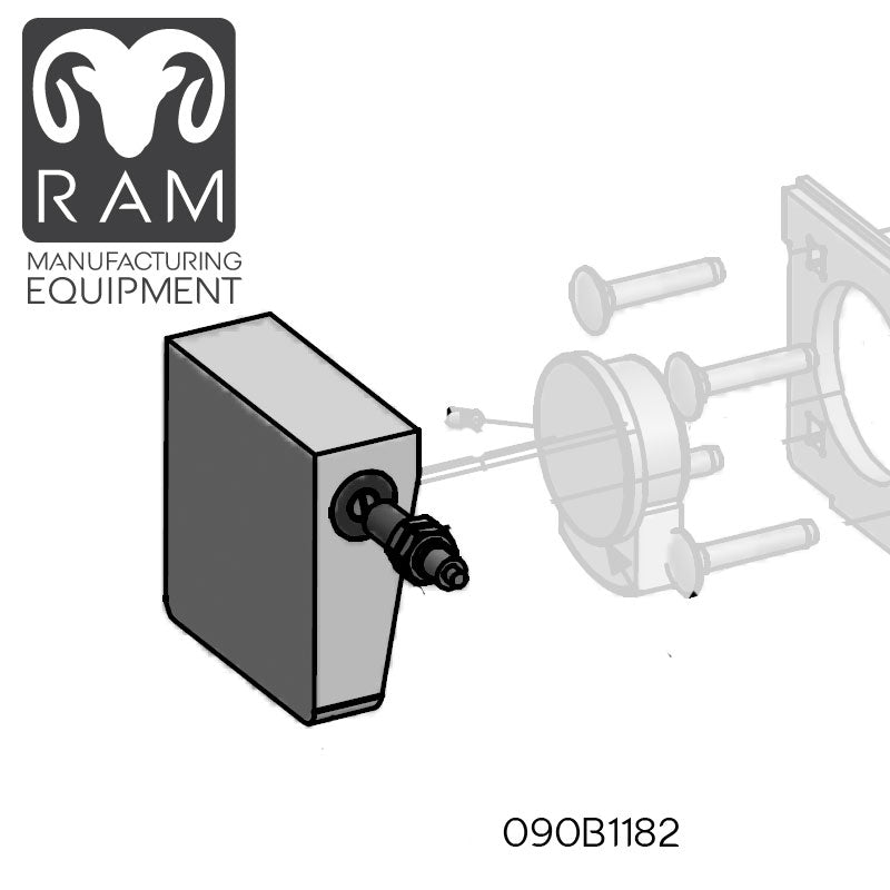 MHS Piston Plate Compatible with 850-90, 1000-90, 1000-104 Dicers - 090B1182