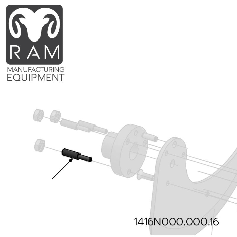 MHS Adjusting Bolt Compatible with 850-90, 1000-90, 1000-96 Dicers - 1416N000.000.16