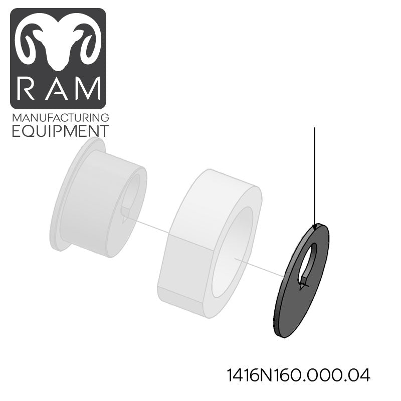 MHS Eccentric Starting Disk Compatible with 850-90, 1000-90, 1000-96 Dicers - 1416N160.000.04