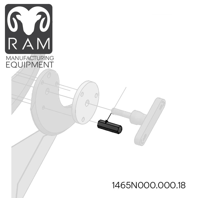 MHS Knife Handle Compatible with 850-90, 1000-90, 1000-96 Dicers - 1465N000.000.18