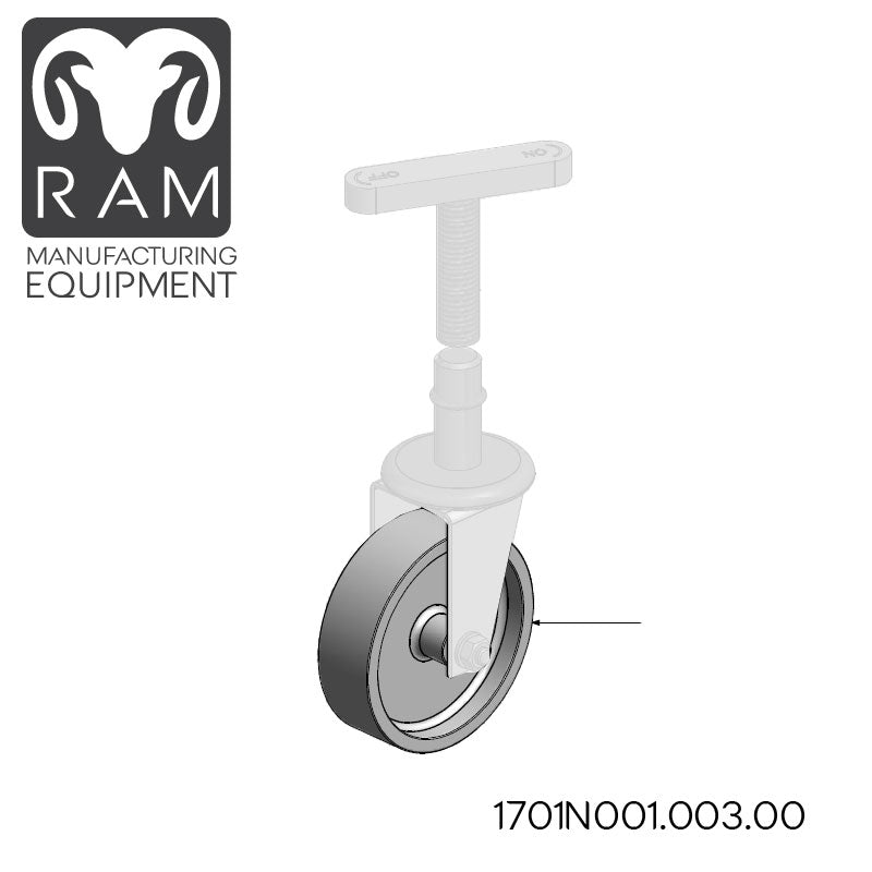 MHS Steering Wheel Compatible with 850-90, 1000-90, 1000-96 Dicers - 1701N001.003.00