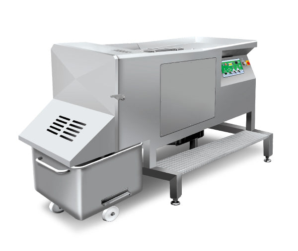 MHS Model 2900 Series Industrial Meat Dicers with optional take away conveyor and optional bin lifter