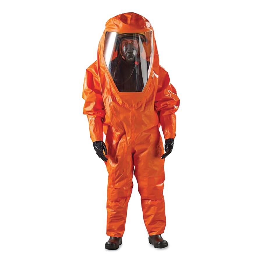 MICROCHEM® 6000 Gastight Coverall, Orange, Large