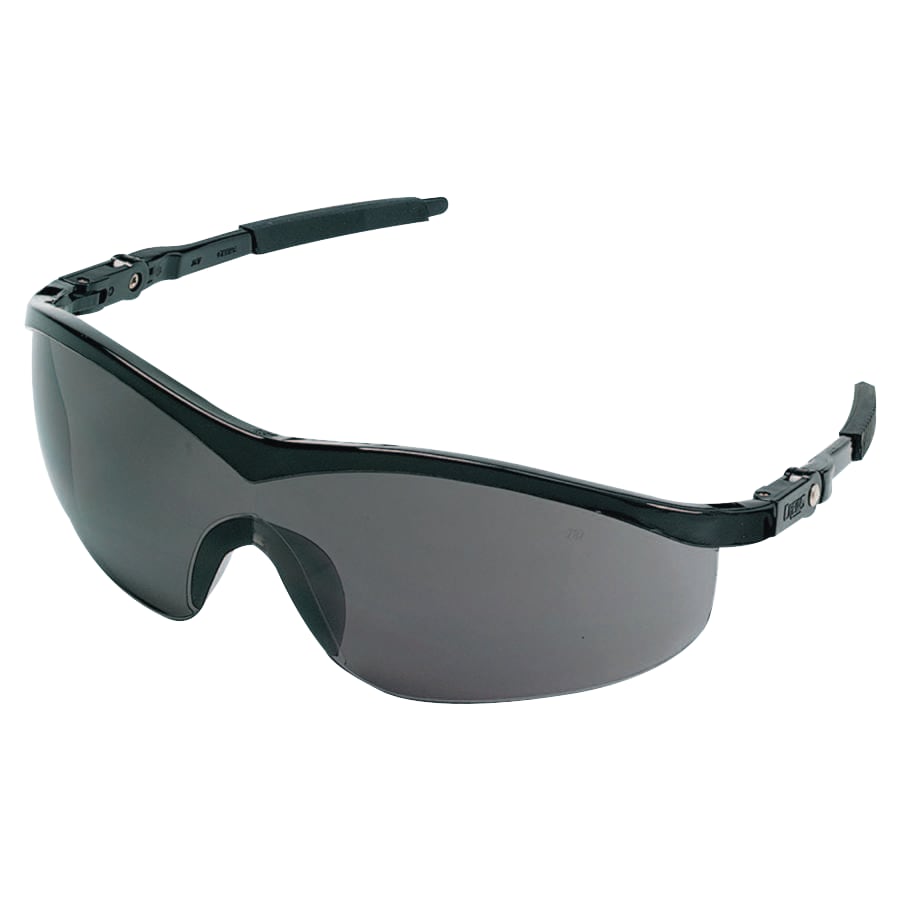 Storm Protective Eyewear, Gray Lens, Polycarbonate, Anti-Fog, Black Frame, Nylon