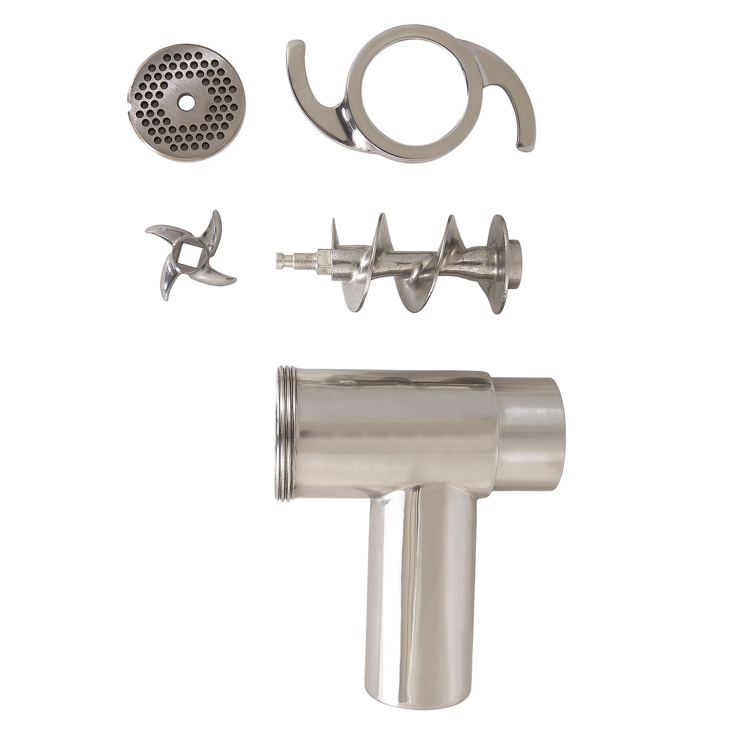 PRO-CUT KG 12-SS #12 Stainless Steel Commercial Electric Meat Grinder – 400+ lb/hr