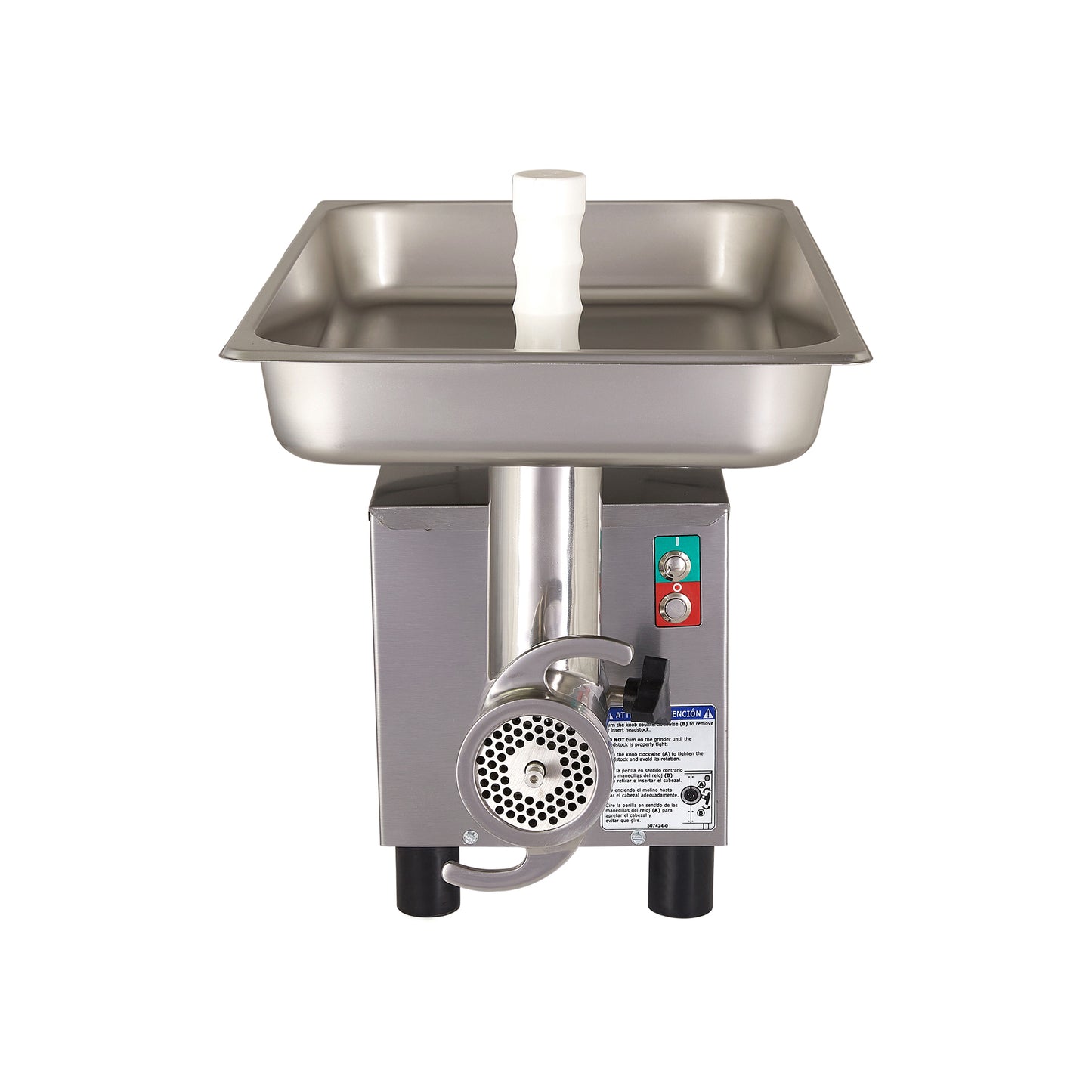 PRO-CUT KG 12-SS #12 Stainless Steel Commercial Electric Meat Grinder – 400+ lb/hr