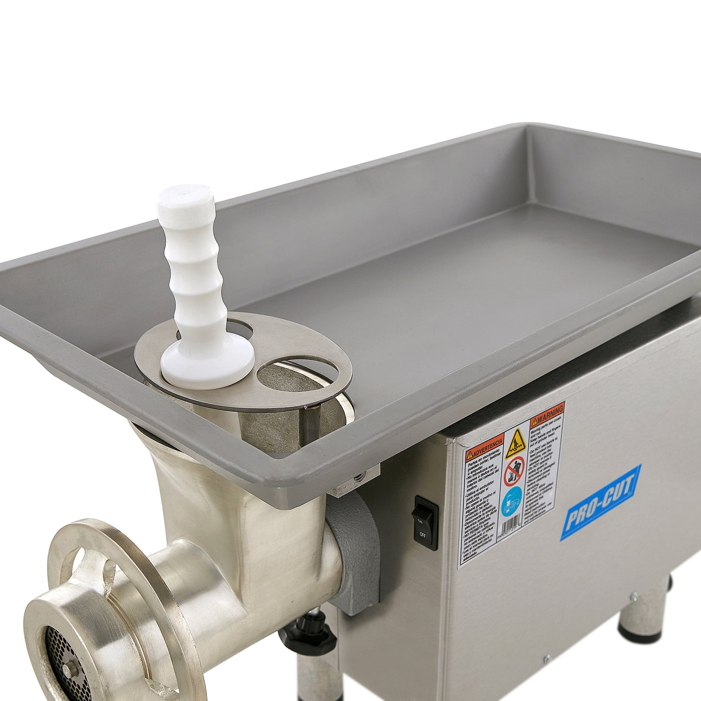 Pro-Cut KG-22-W Heavy-Duty Stainless Steel Commercial Electric Meat Grinder