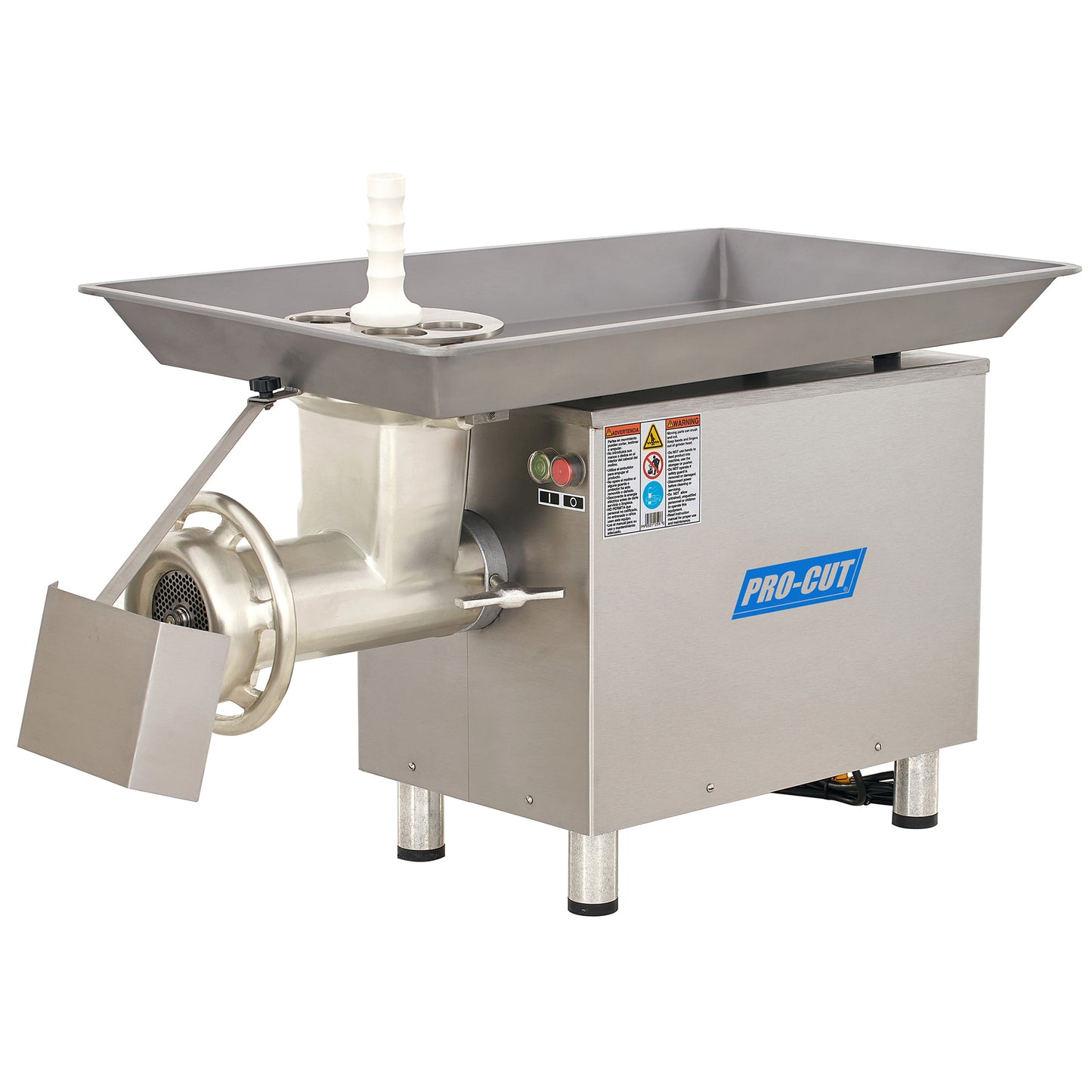 Pro-Cut KG-32 Heavy-Duty 3 HP Stainless Steel Commercial Electric Meat Grinder