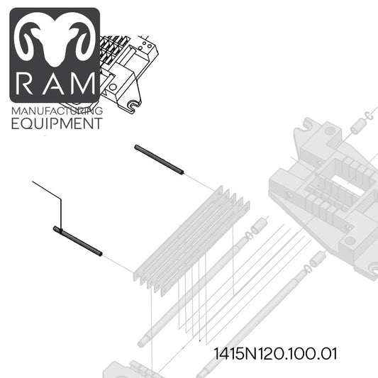 MHS Blade Bolt Compatible with 850-90 Dicers - 1415N120.100.01
