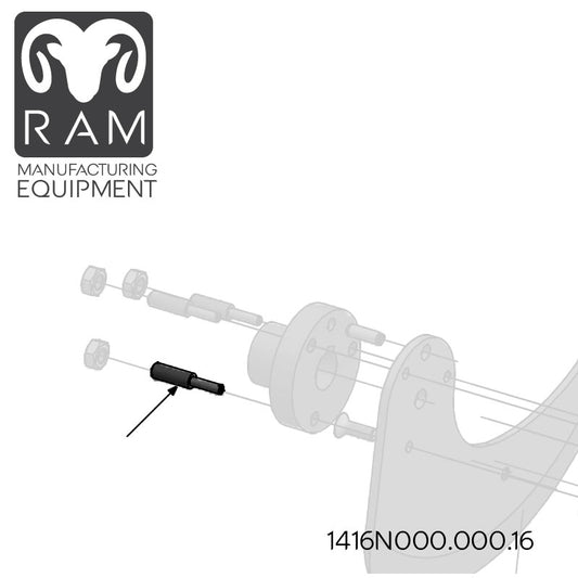 MHS Adjusting Bolt Compatible with 850-90, 1000-90, 1000-96 Dicers - 1416N000.000.16