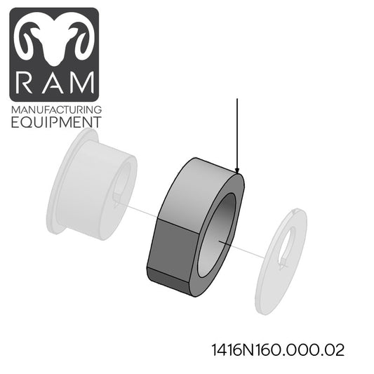 MHS Fitting Shoe Compatible with 850-90, 1000-90, 1000-96 Dicers - 1416N160.000.02