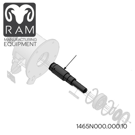 MHS Knife Shaft Compatible with 850-90, 1000-90, 1000-96 Dicers - 1465N000.000.10