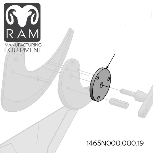 MHS Rotary Blade Compatible with 850-90, 1000-90, 1000-96 Dicers - 1465N000.000.19