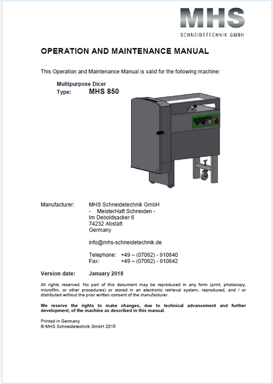 Equipment Manuals – RAM Service, Equipment and Supplies