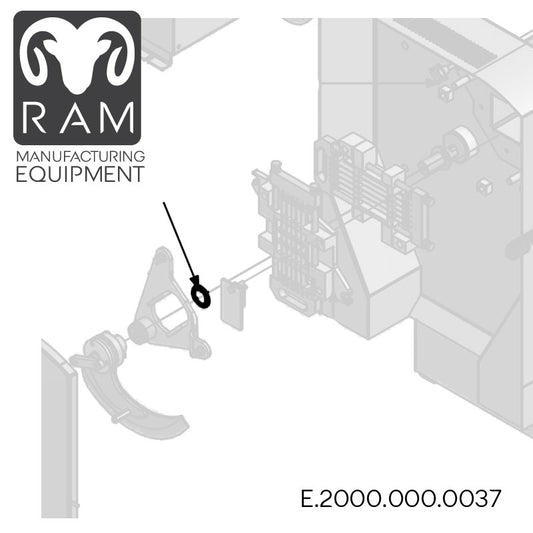 MHS Axial Shaft Seal Ring Compatible with 850-90, 1000-90, 1000-96 Dicers - E.2000.000.0037