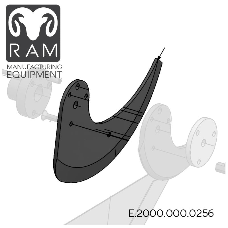 MHS Slice-cutting Guillotine Blade Compatible with 850-90, 1000-90, 1000-96 Dicers - E.2000.000.0256