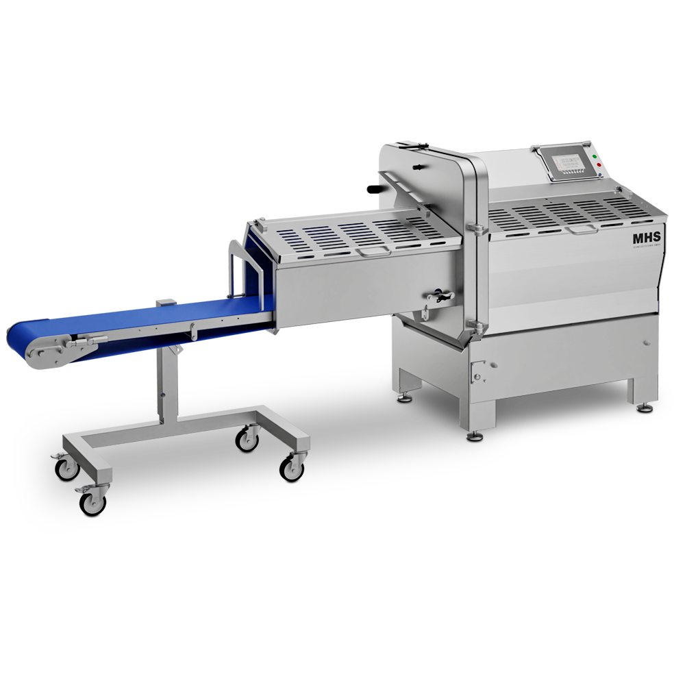 MHS Model IC 70-36 Horizontal Meat Slicer with Outfeed Conveyor