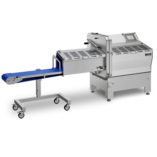MHS Model IC 70-36 Horizontal Meat Slicer with Outfeed Conveyor