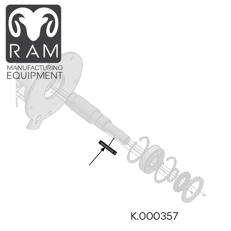 MHS Fitting Key Compatible with 850-90, 1000-90, 1000-96 Dicers - K.000357