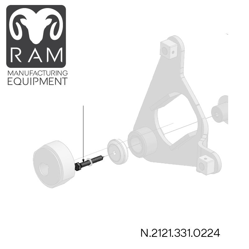 MHS Hexagonal Screw Compatible with 850-90, 1000-90, 1000-96 Dicers - N.2121.331.0224