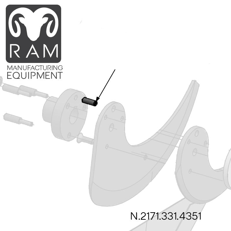 MHS Pin Compatible with 850-90, 1000-90, 1000-96 Dicers - N.2171.331.4351