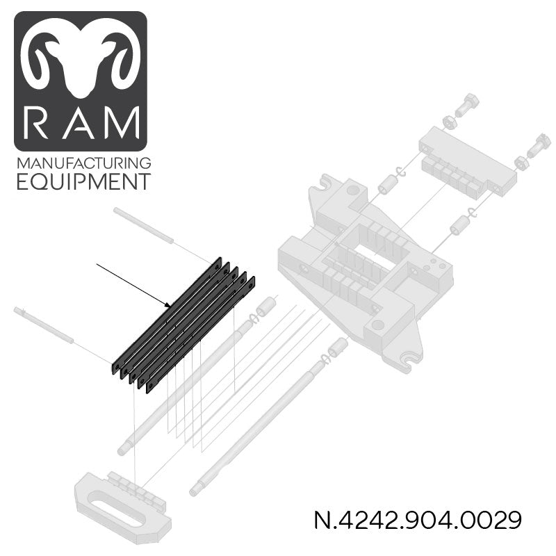 MHS Straight-grinded Blade for Standard Grids Compatible with 850-90 Dicers - N.6110.330.8064