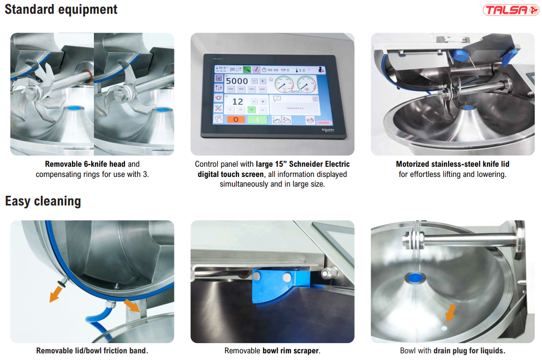 Talsa K55s Electronic Industrial Bowl Cutter