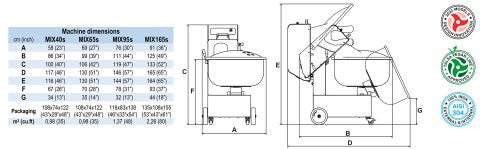 Talsa MIX40se Suprem Commercial Meat Mixer