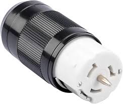 Part #CS6364C  - wist Locking Receptacle, 50A, 125/250V, 3 Pole, 4 Wire, Nylon, Insulgrip Series
