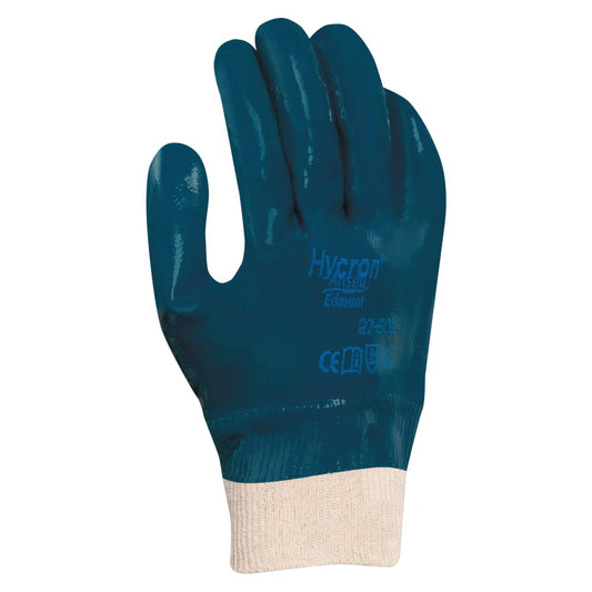 27-602 Coated Gloves, Nitrile, Size 10, Blue