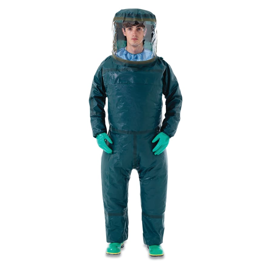 MICROCHEM® 4000 Encpsulated Chemical Protective Coverall, Green, 4X-Large