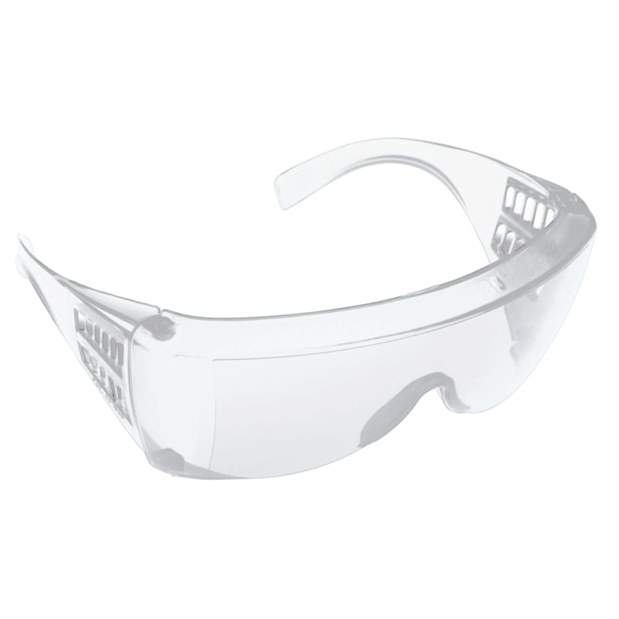 Norton 180° Safety Glasses, Clear Lens, Anti-Scratch/Anti-Static/UV, Clear Frame