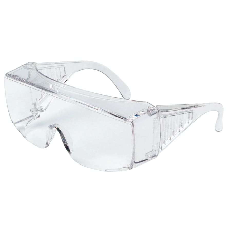Yukon Uncoated Protective Eyewear, Clear Polycarb Lens/Frame,140mm Temple