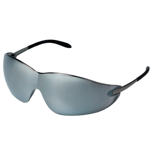 Blackjack Elite Protective Eyewear, Silver Mirror Lens, Chrome Frame, Metal