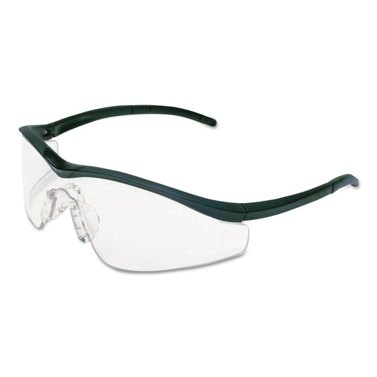 Triwear Protective Eyewear, Clear Lens, Duramass Anti-Fog, Onyx Frame, Nylon