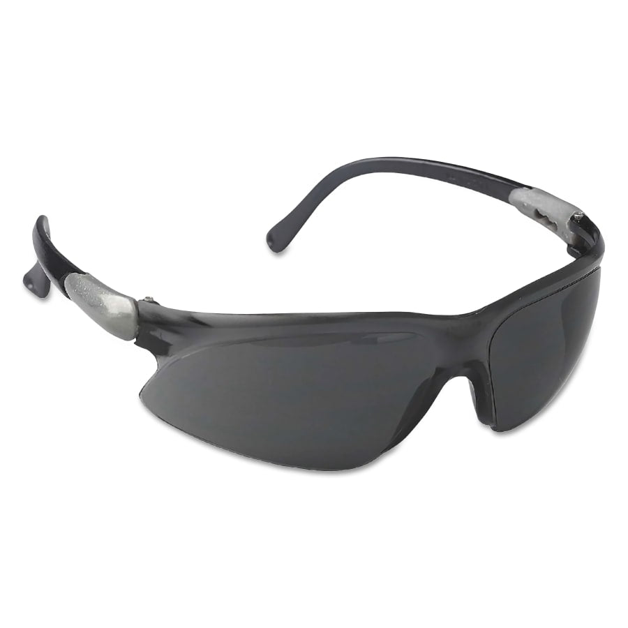 V20 Visio* Safety Eyewear, Smoke Lens, Anti-Fog, Anti-Scratch, Black Frame