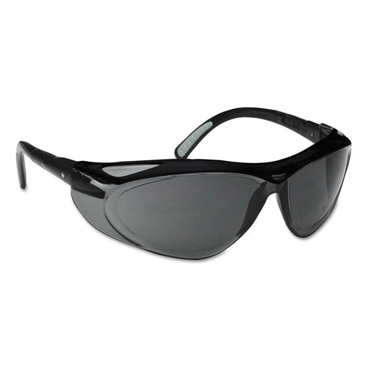 V20 EnVision* Safety Eyewear, Smoke Lens, Anti-Scratch, Black Frame