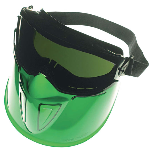 V90 Shield with Monogoggle™ XTR OTG Goggles, Universal, IRUV Shade 5.0 Lens, Anti-Fog, Black