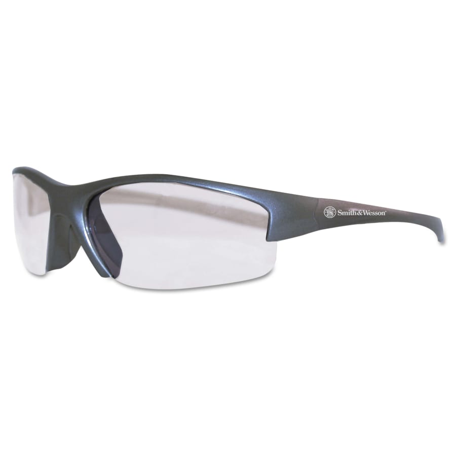 Equalizer Safety Glasses, Clear Polycarbonate Lens, Anti-Fog, Gunmetal, Nylon