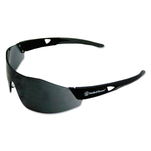 44 Magnum Safety Eyewear, Smoke Lens, Anti-Fog, Anti-Scratch, Black Frame, Nylon