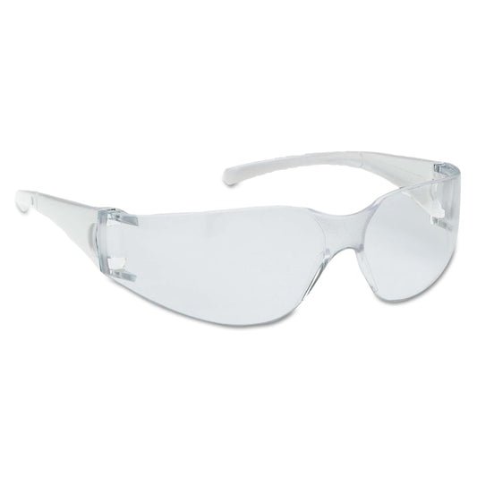 V10 Element™ Safety Glasses, Clear Lens, Polycarbonate, Uncoated, Clear Frame