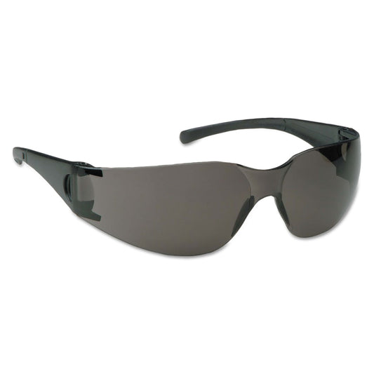 V10 Element™ Safety Glasses, Smoke Lens, Polycarbonate, Uncoated, Black Frame
