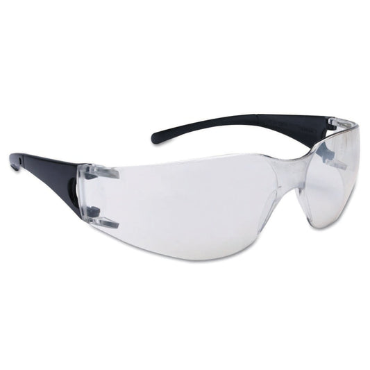 V10 Element™ Safety Glasses, Indoor/Outdoor Lens, Uncoated, Black Frame