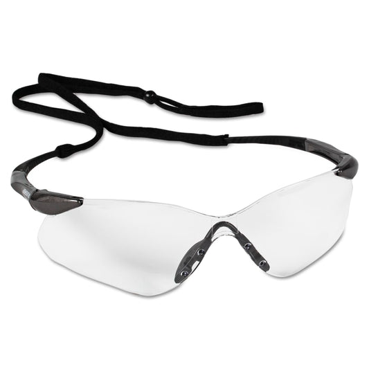 V30 Nemesis™ VL Safety Glasses, Clear, Polycarbonate Lens, Anti-Fog, Gunmetal No Brow Frame, Nylon