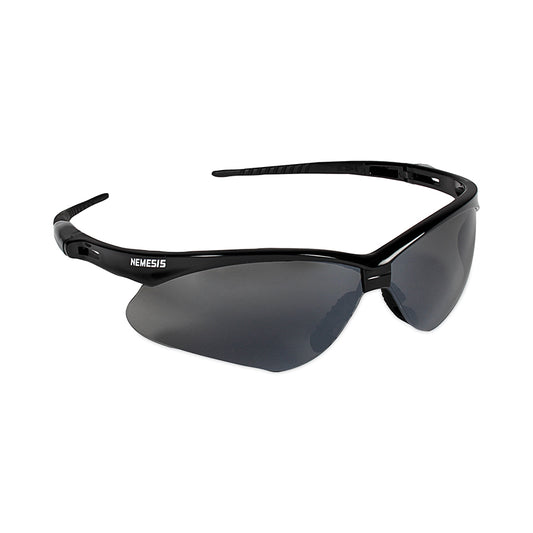 V30 Nemesis™ Safety Glasses, Smoke Mirror, Polycarbonate Lens, Mirror, Black Frame/Temples, Nylon