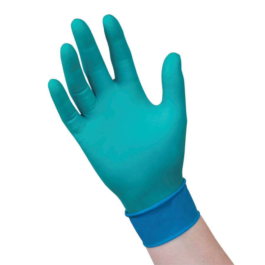 Chemical Resistant Nitrile/Neoprene Disposable Gloves, 7.8 mil Palm, X-Large, Green