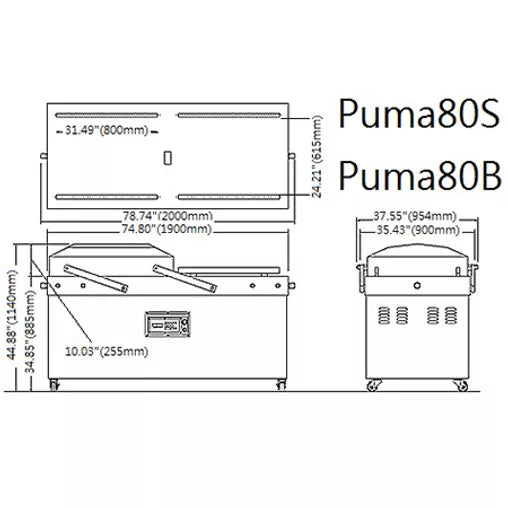 RAM Model 80S Puma Double Chamber Vacuum Packaging Machine