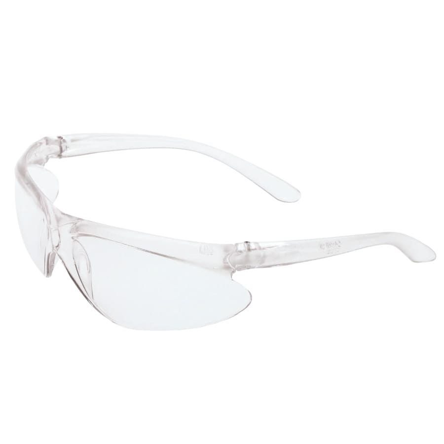 A400 Series Eyewear, Clear Lens, Polycarbonate, Hard Coat, Clear Frame