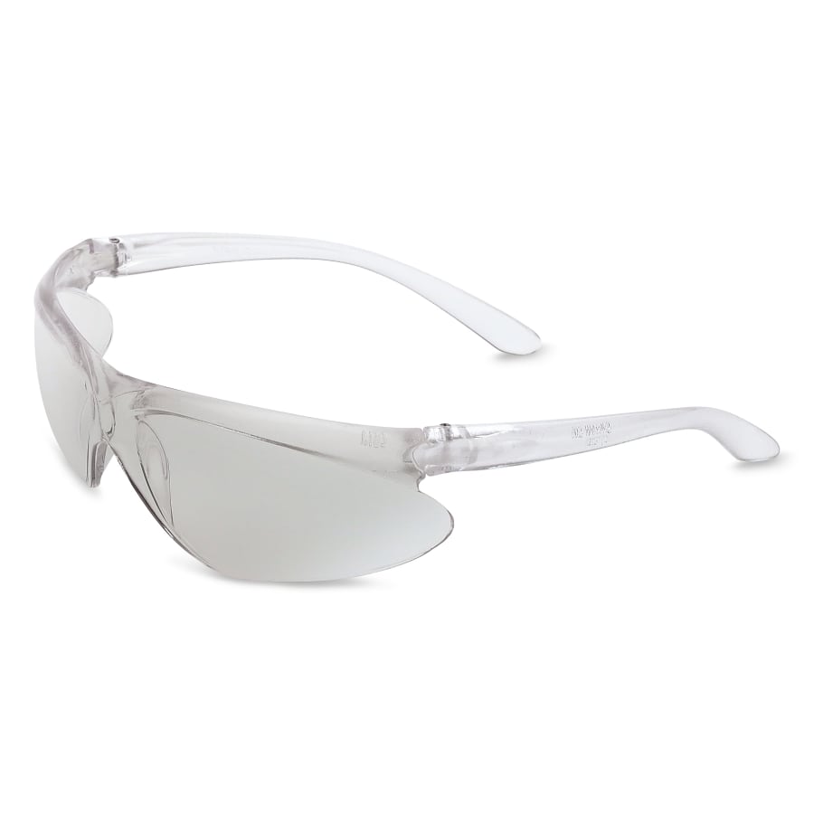 A400 Series Eyewear, Indoor/Outdoor Silver Mirror Lens, Hard Coat, Gray Frame