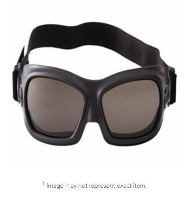 V80 Wildcat™ Goggles, Universal, Smoke Lens, Black, Adjustable Side Ventilation, Anti-Fog